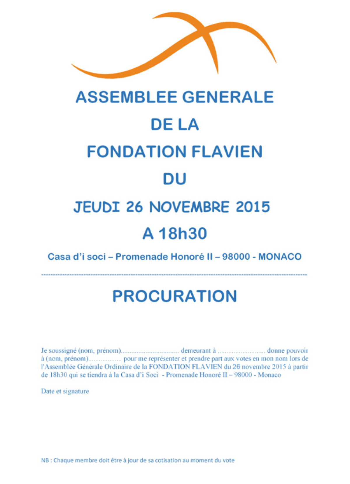 Assemblée Générale 2015